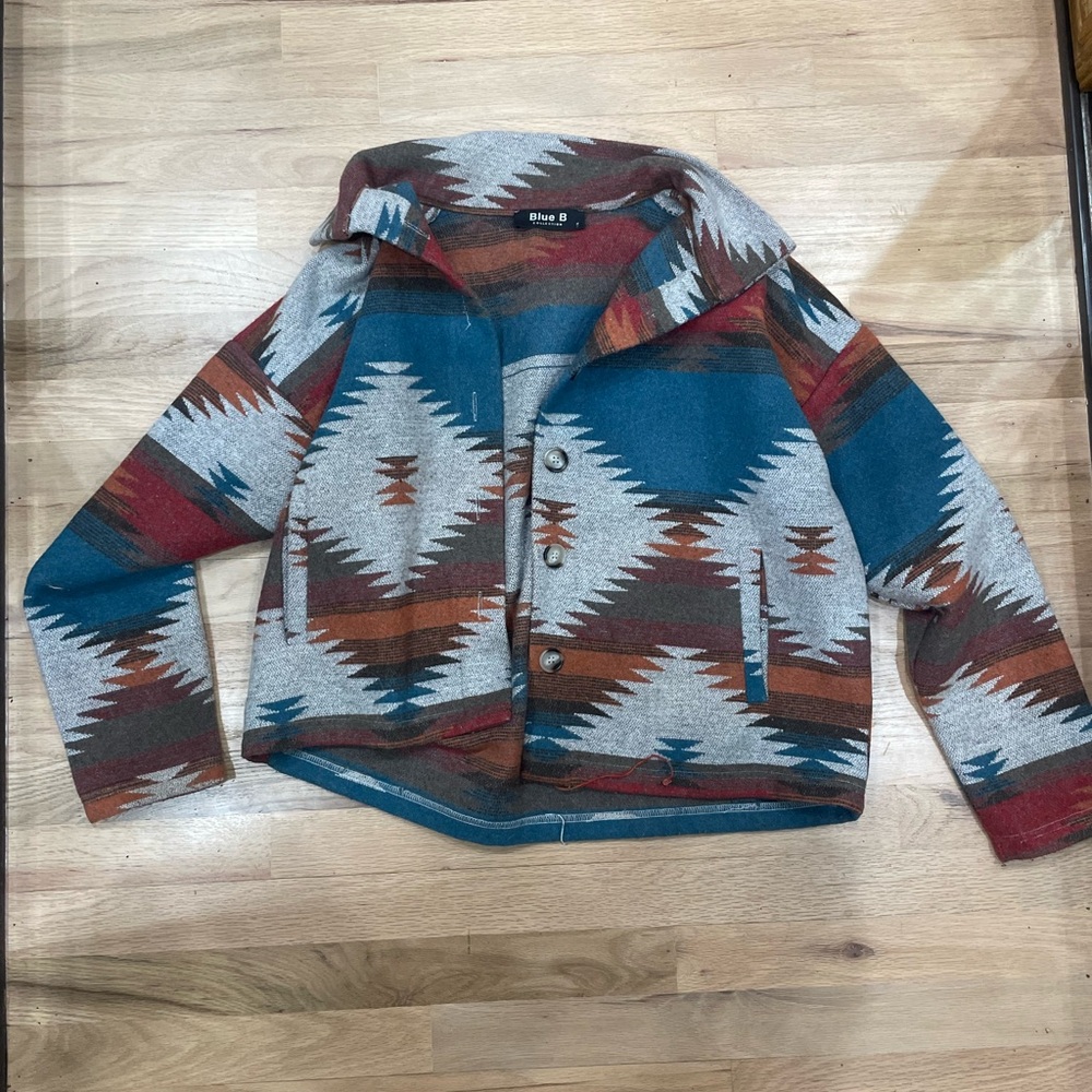 Blue B Aztec , Western Jacket / Shacket size Small